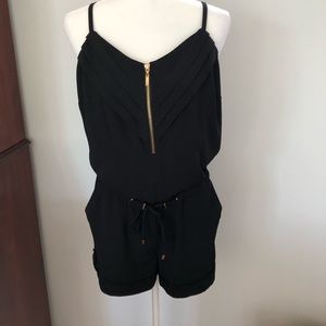 Caché Zipper-Front Romper